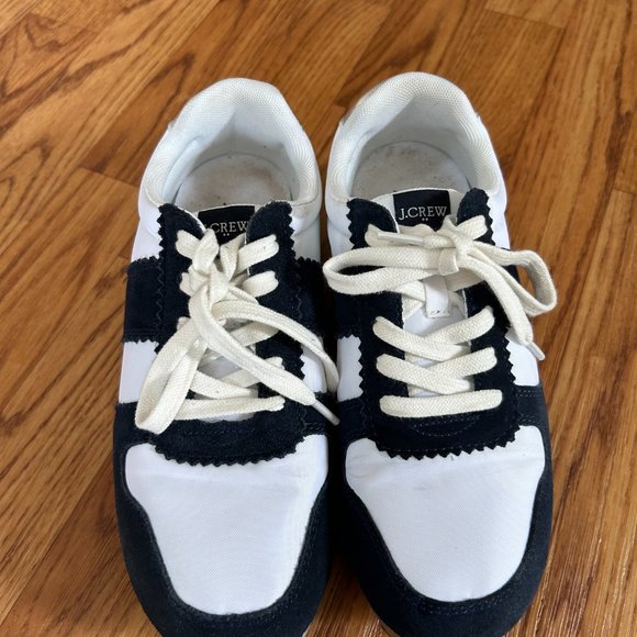 J. Crew Navy and White Sneakers - Picture 2 of 7